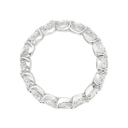 3.11ct Heart Shaped Diamond Eternity Wedding Ring — photo 3 of 3