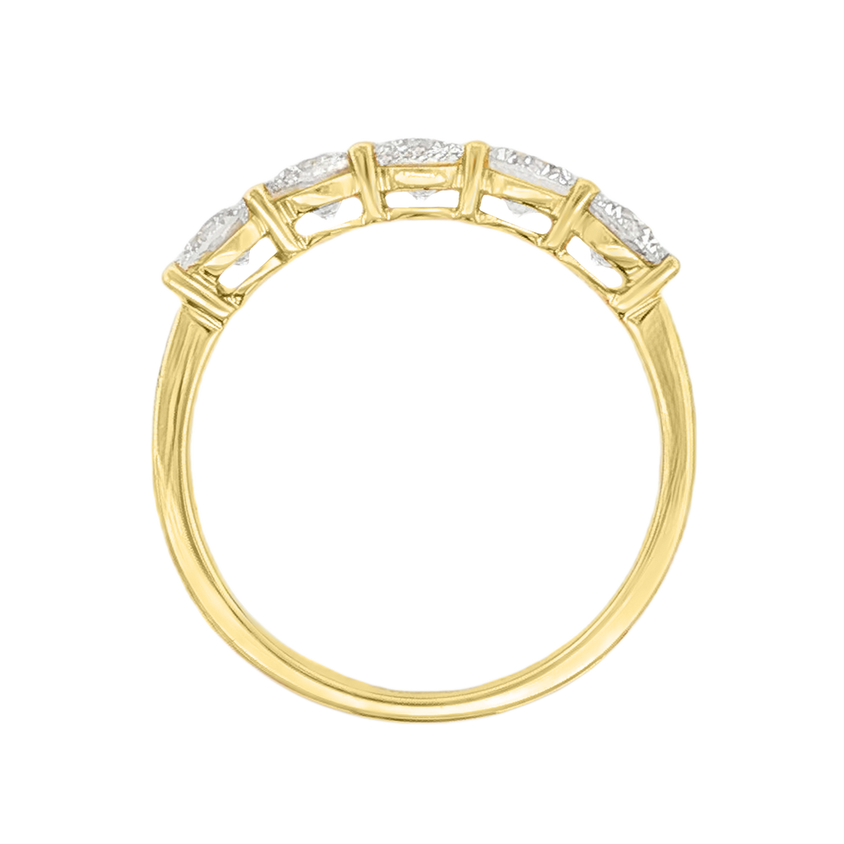 1.11ct Round Cut Diamond Wedding Ring — photo 3 of 3