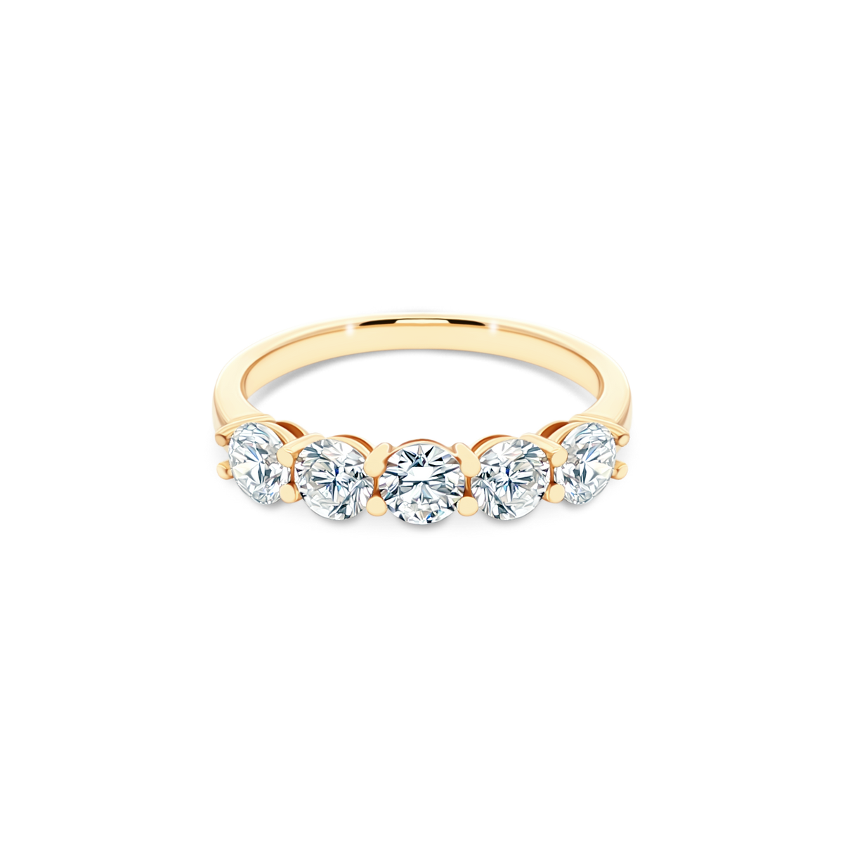 1.11ct Round Cut Diamond Wedding Ring — photo 1 of 3