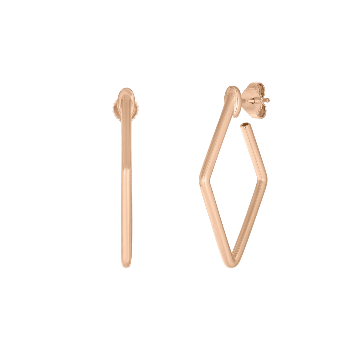 Roberto Coin 18K Gold Small Square Hoop Earrings — photo 2 of 3