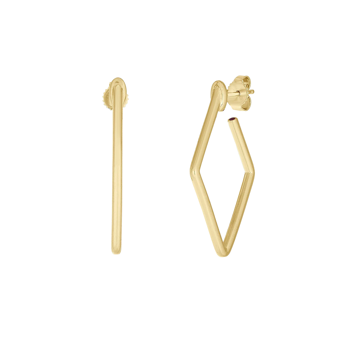 Roberto Coin 18K Gold Small Square Hoop Earrings — photo 1 of 3