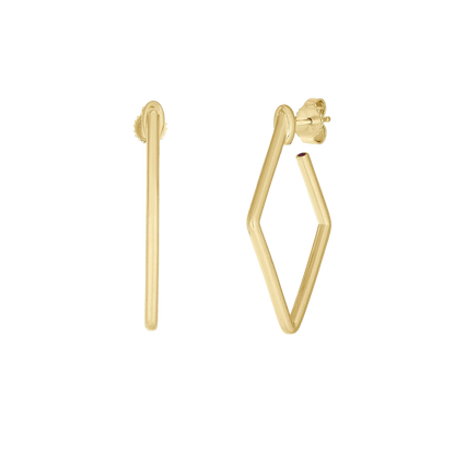 Roberto Coin 18K Gold Small Square Hoop Earrings — photo 1 of 3