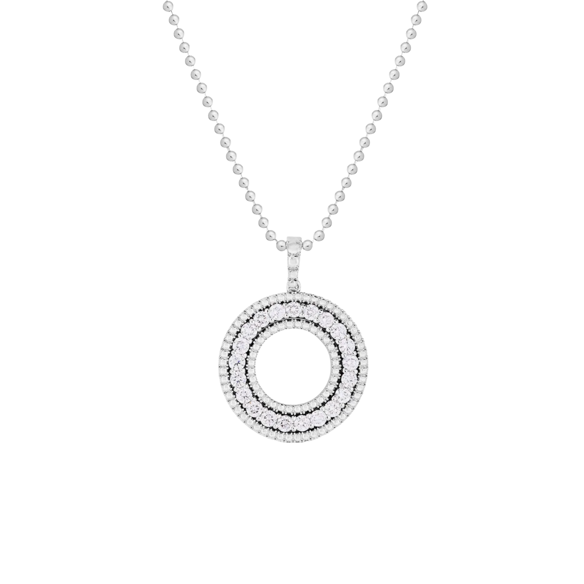 Roberto Coin Siena 18K Gold Large Diamond Circle Necklace — photo 1 of 3
