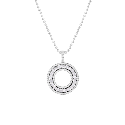 Roberto Coin Siena 18K Gold Large Diamond Circle Necklace — photo 1 of 3