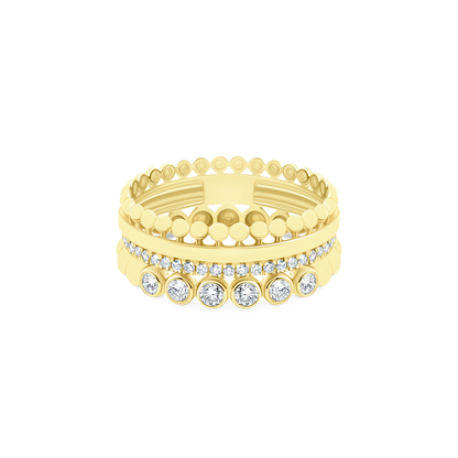 .34ct 14k Yellow Gold Diamond Ring - SKU 130-2054