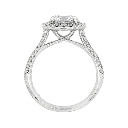 Signature Round Halo Diamond Engagement Ring — photo 3 of 3