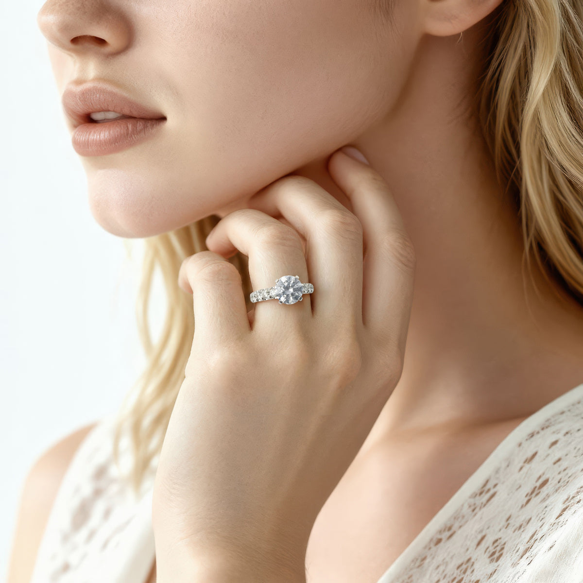 Signature Round Diamond Engagement Ring — photo 2 of 3