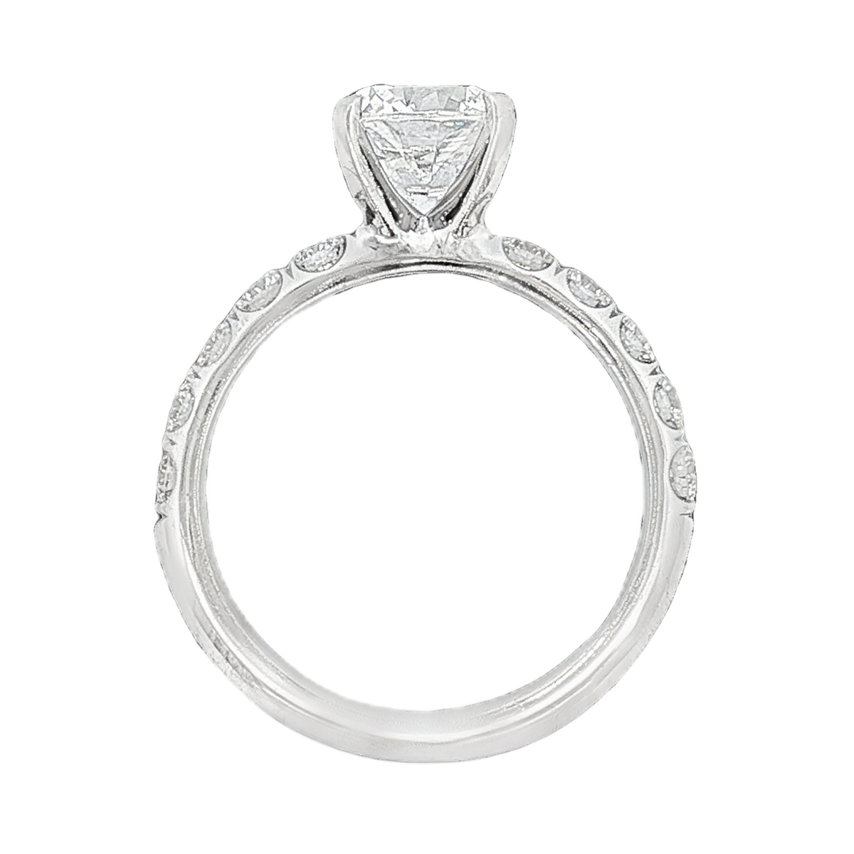 Signature Round Diamond Engagement Ring — photo 3 of 3