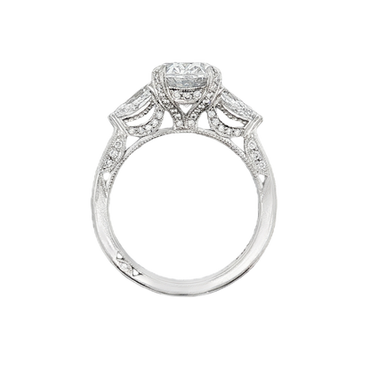 Tacori Three Stone Diamond Engagement Ring — photo 3 of 3