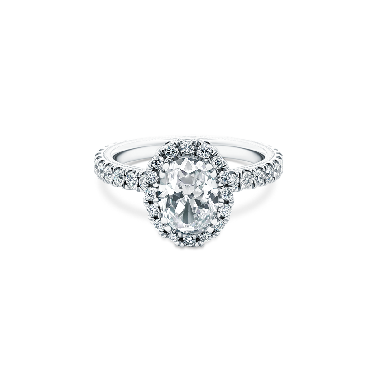 Verragio Oval Halo Diamond Engagement Ring — photo 1 of 3
