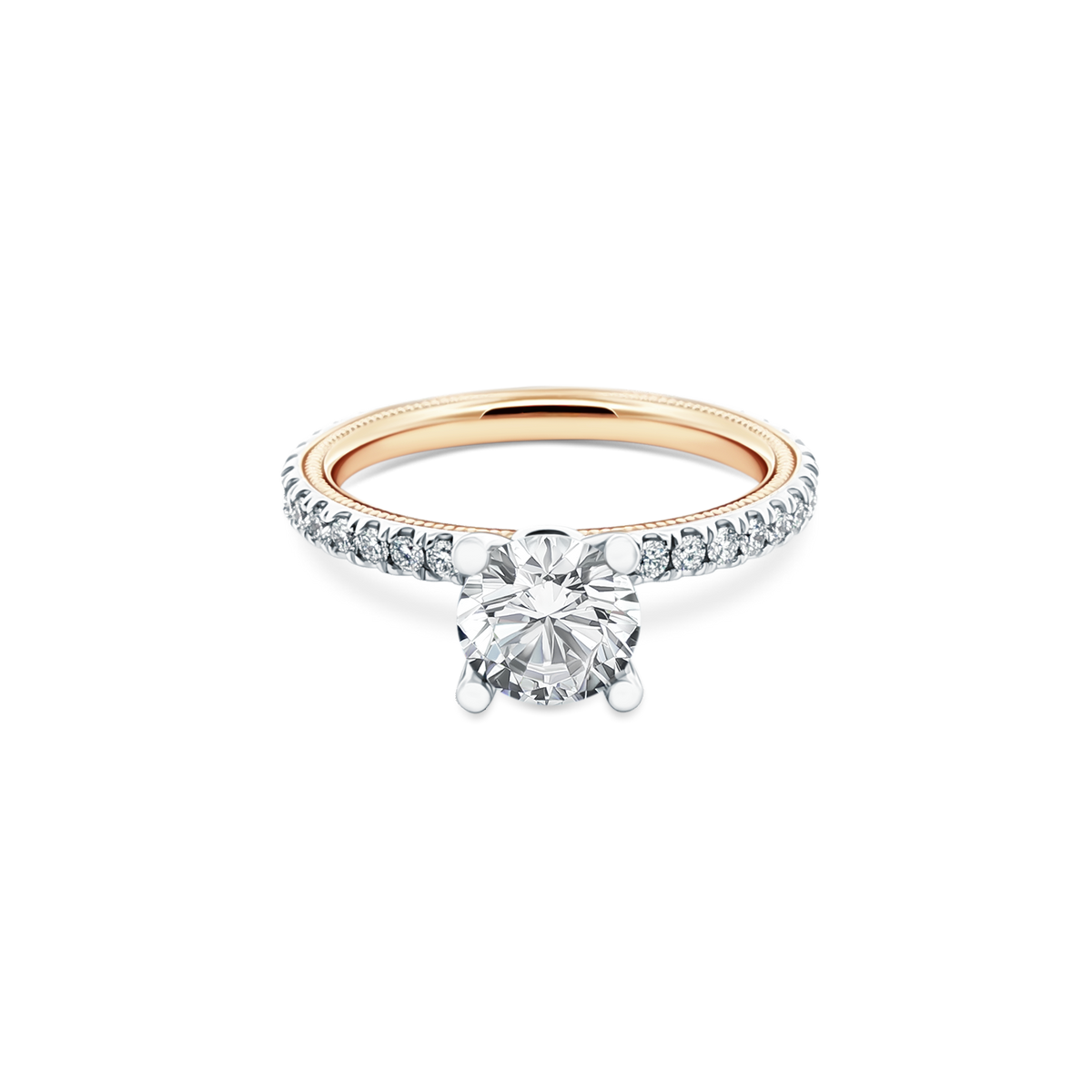 Verragio Round Diamond Pave Engagement Ring — photo 1 of 3