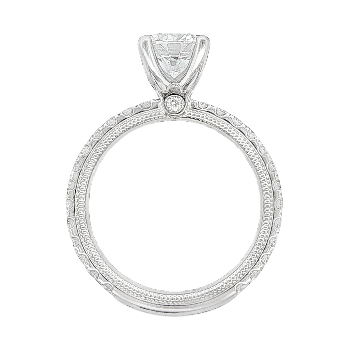 Verragio Round Diamond Pave Engagement Ring — photo 3 of 3