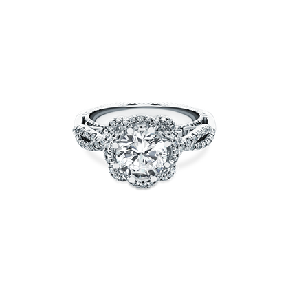 Verragio Round Halo Diamond Engagement Ring — photo 1 of 3