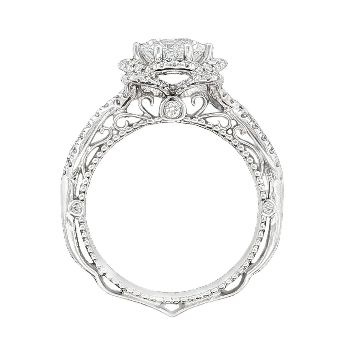 Verragio Round Halo Diamond Engagement Ring — photo 3 of 3
