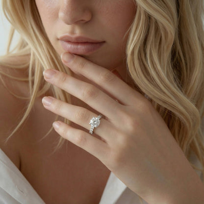 Tacori Round Diamond Shared Prong Engagement Ring — photo 2 of 3