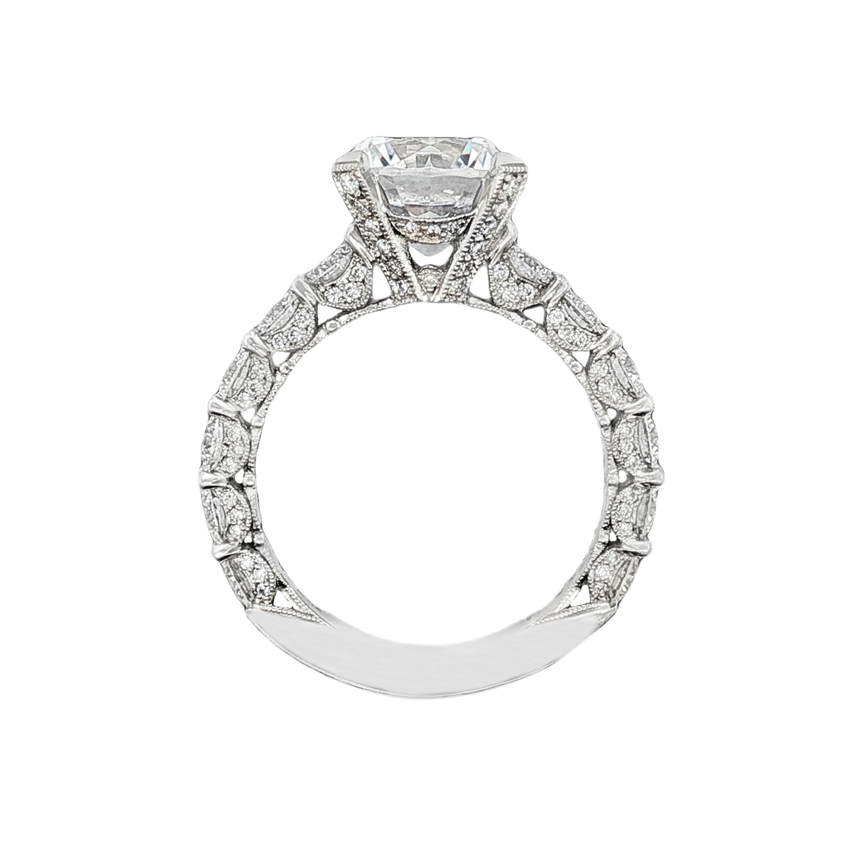Tacori Round Diamond Shared Prong Engagement Ring — photo 3 of 3