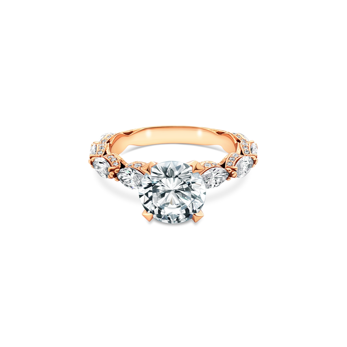 Tacori Round Diamond Solitaire Engagement Ring — photo 1 of 3