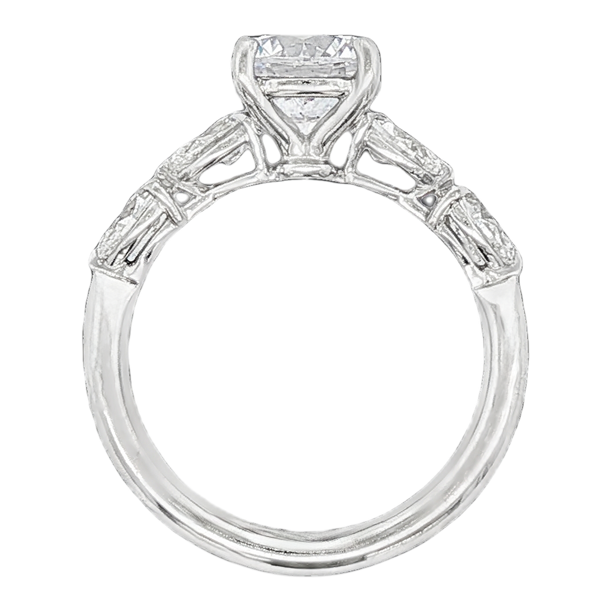 Precision Set Round Diamond Engagement Ring — photo 3 of 3