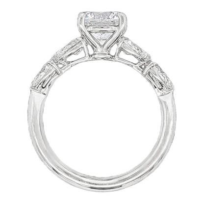 Precision Set Round Diamond Engagement Ring — photo 3 of 3