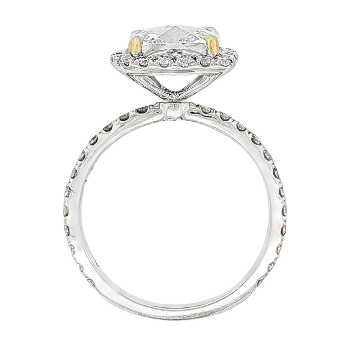 Signature Cushion Halo Diamond Engagement Ring — photo 3 of 3