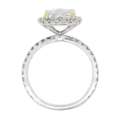 Signature Cushion Halo Diamond Engagement Ring — photo 3 of 3