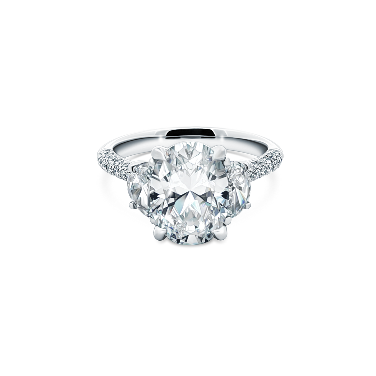 Tacori Three Stone Diamond Engagement Ring — photo 1 of 3