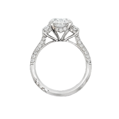 Tacori Three Stone Diamond Engagement Ring — photo 3 of 3