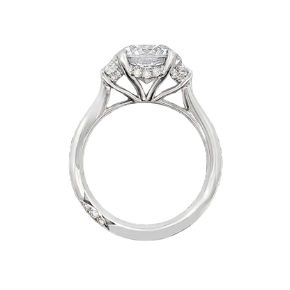 Tacori Three Stone Half Moon Diamond Engagement Ring — photo 3 of 3