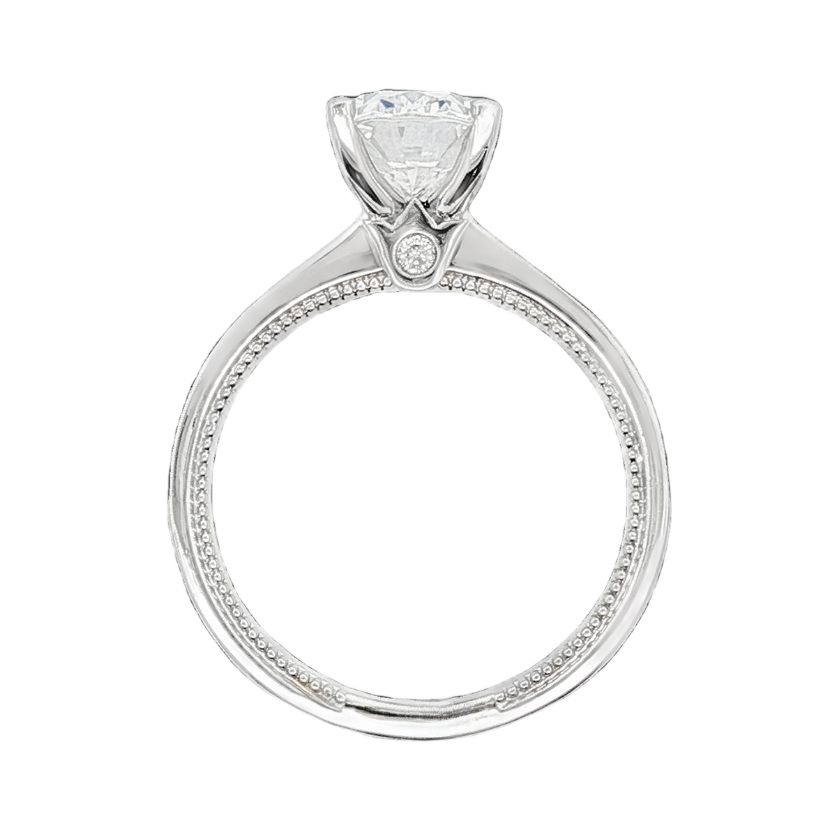 Verragio Oval Diamond Channel Set Engagement Ring — photo 3 of 3