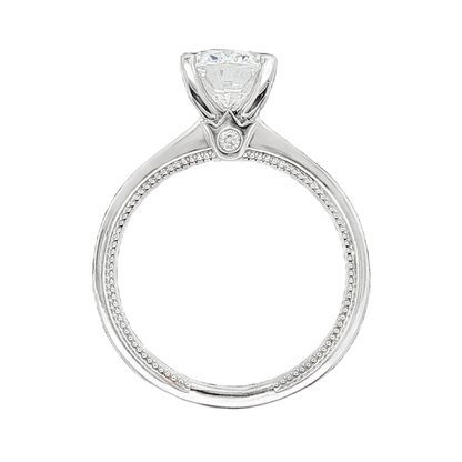Verragio Oval Diamond Channel Set Engagement Ring — photo 3 of 3