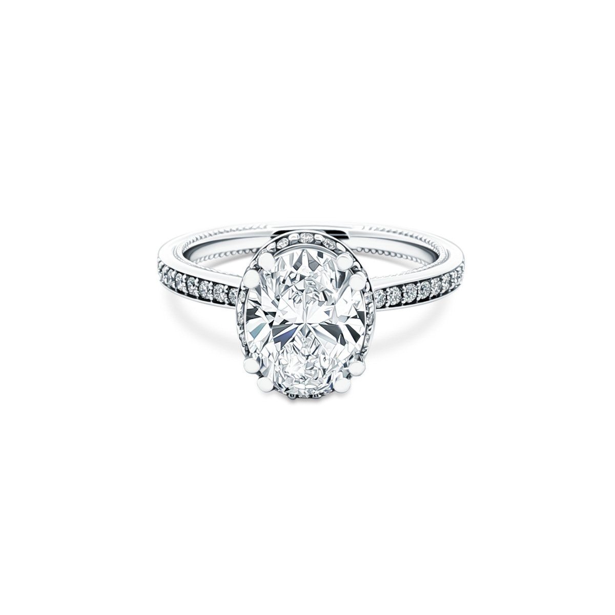 Verragio Oval Halo Diamond Engagement Ring — photo 1 of 3