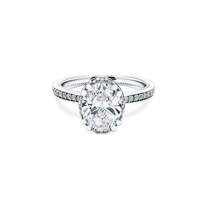 Verragio Oval Halo Diamond Engagement Ring — photo 1 of 3