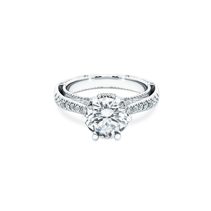 Verragio Round Diamond Pave Engagement Ring — photo 1 of 3