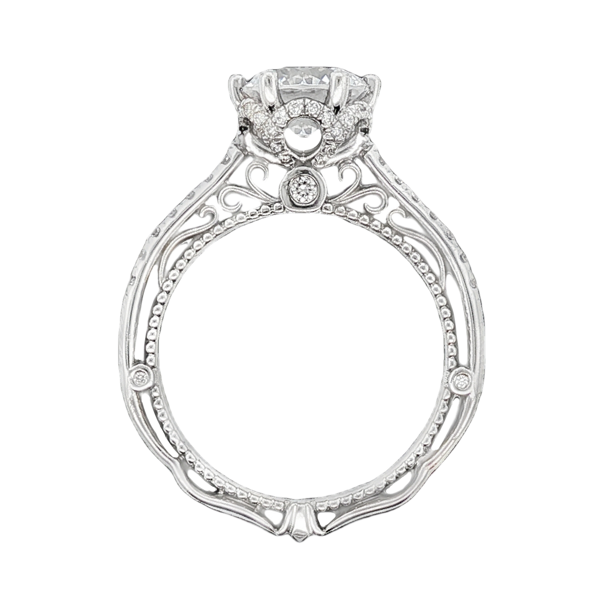 Verragio Round Diamond Pave Engagement Ring — photo 3 of 3