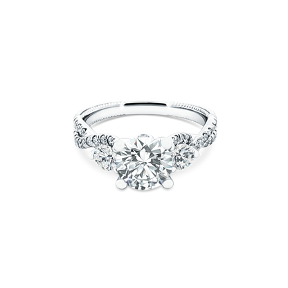 Verragio Three Stone Diamond Engagement Ring — photo 1 of 3