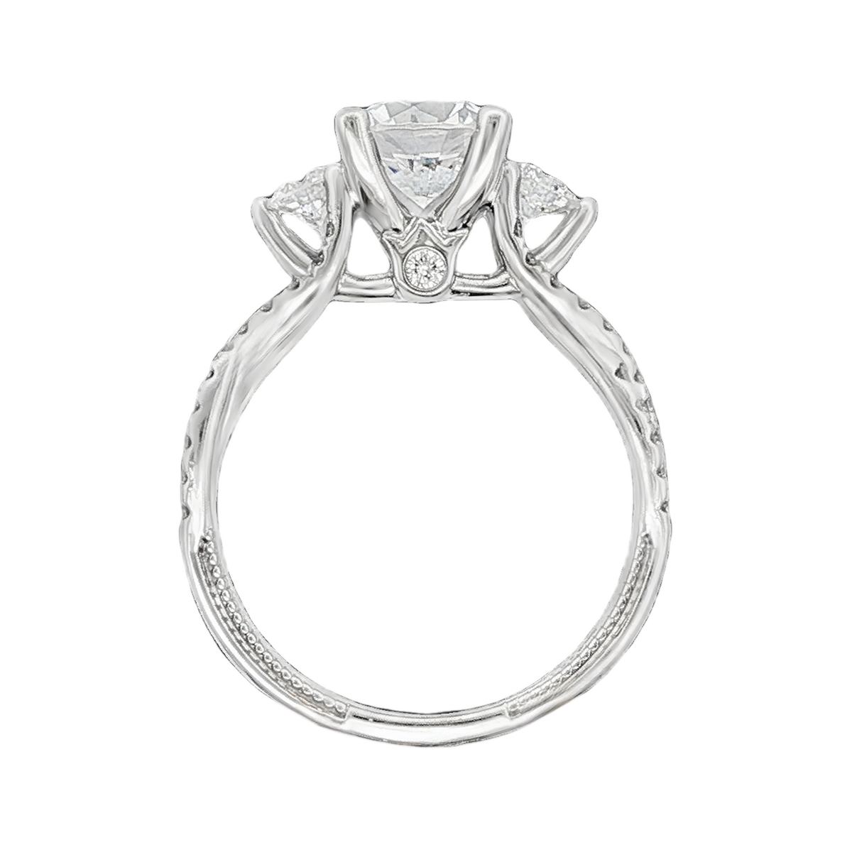 Verragio Three Stone Diamond Engagement Ring — photo 3 of 3