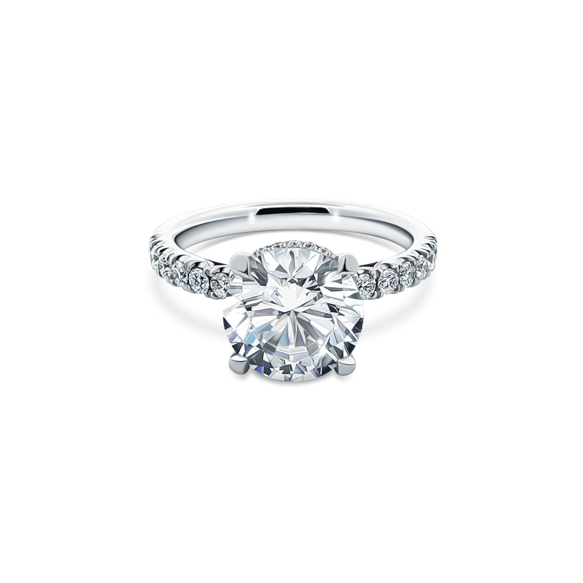 Tacori Round Diamond Engagement Ring — photo 1 of 3