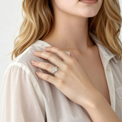 Fana Classic Three Stone Diamond Engagement Ring — photo 2 of 3