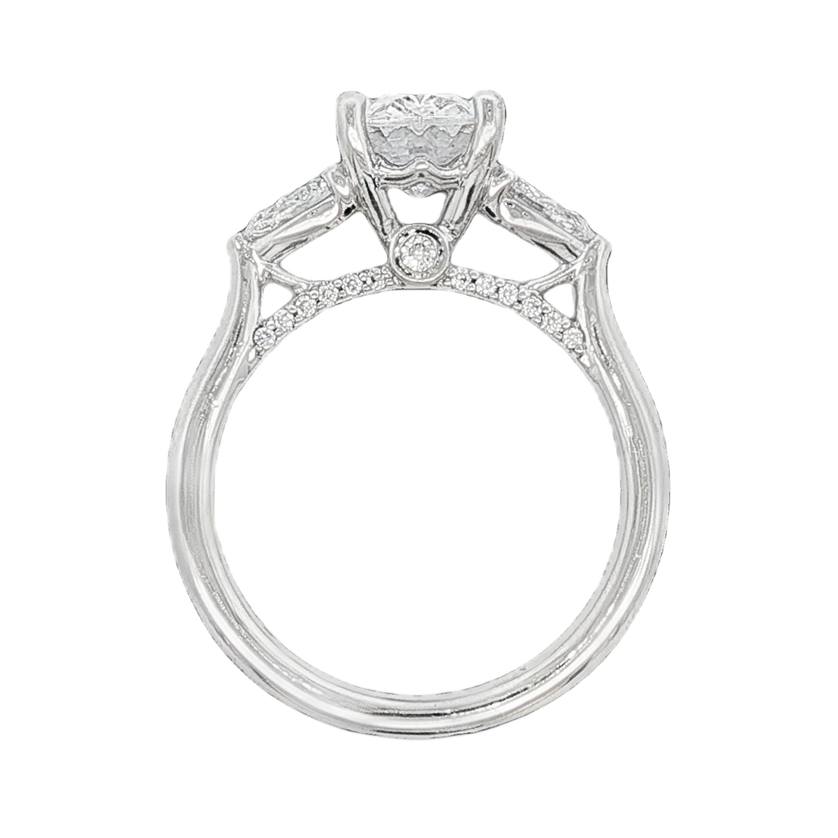 Fana Classic Three Stone Diamond Engagement Ring — photo 3 of 3