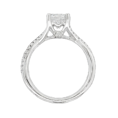 Fana Alternating Diamond Twist Engagement Ring — photo 3 of 3