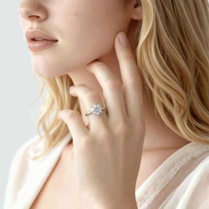 Fana Classic Round Solitaire Diamond Engagement Ring — photo 2 of 3