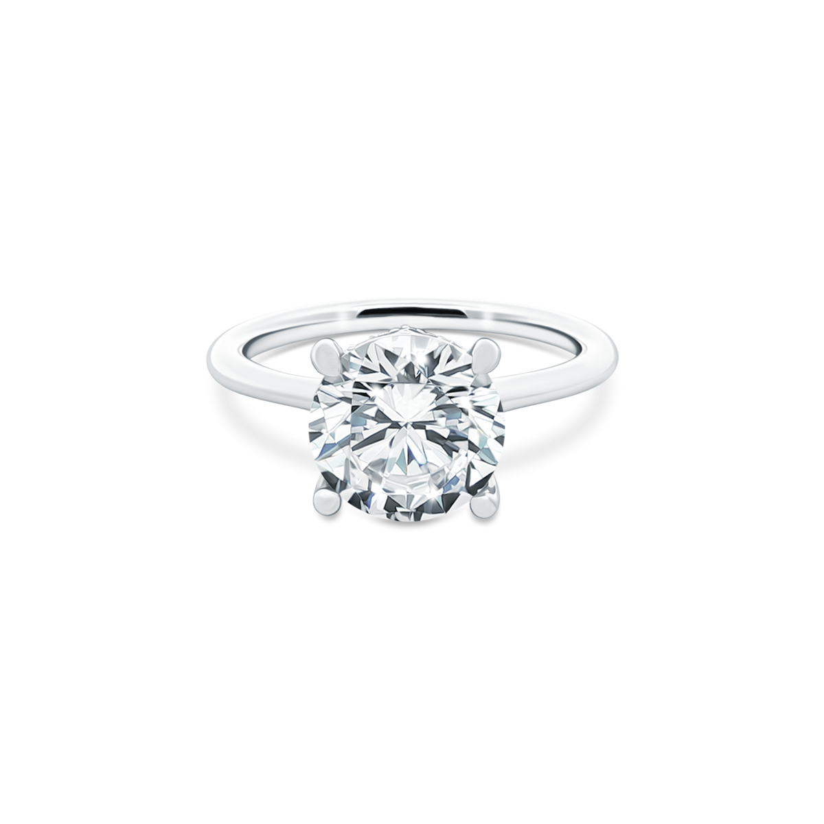 Fana Classic Round Solitaire Diamond Engagement Ring — photo 1 of 3