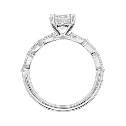 Fana Round Diamond Shared Prong Engagement Ring — photo 3 of 3