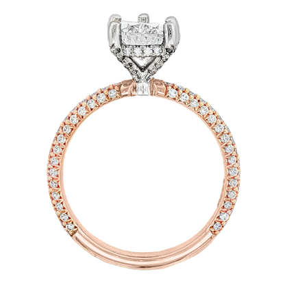 Precision Set Pear Diamond Pave Engagement Ring — photo 3 of 3