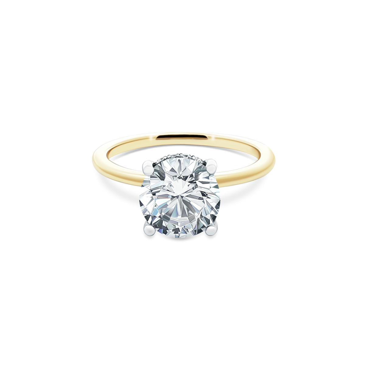 Signature Round Solitaire Diamond Engagement Ring — photo 1 of 3