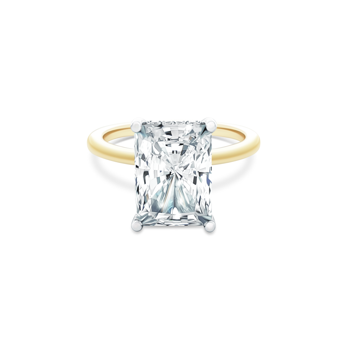 Signature Radiant Solitaire Diamond Engagement Ring — photo 1 of 3