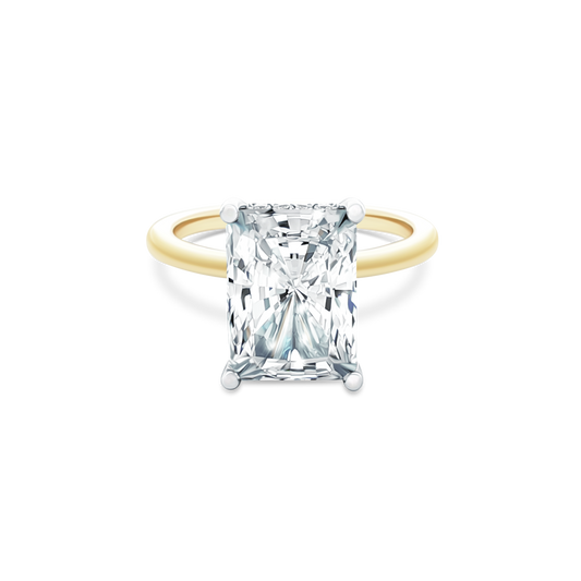 Signature Radiant Solitaire Diamond Engagement Ring — photo 1 of 3