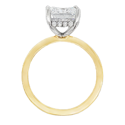 Signature Radiant Solitaire Diamond Engagement Ring — photo 3 of 3