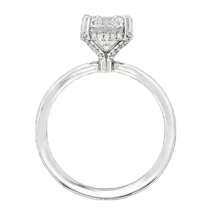 Precision Set Round Solitaire Diamond Engagement Ring — photo 3 of 3