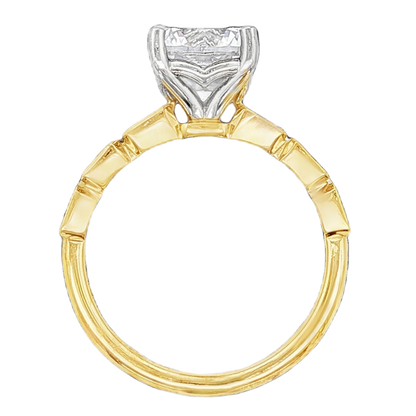 Precision Set Round Diamond Channel Set Engagement Ring — photo 3 of 3